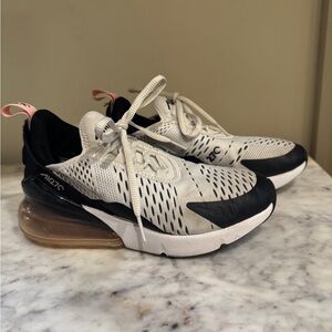 Nike Air Max 270 Black, White, & Pink Sneakers